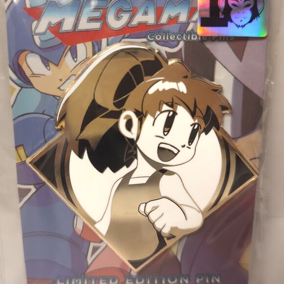 Mega Man Roll Caskett Limited Edition Enamel Pin Official Collectible Badge - Picture 1 of 3